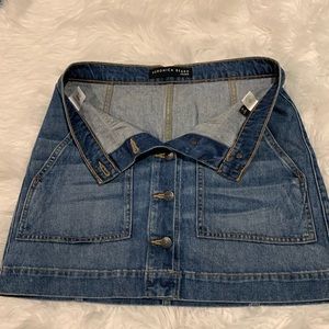 Veronica beard denim miniskirt